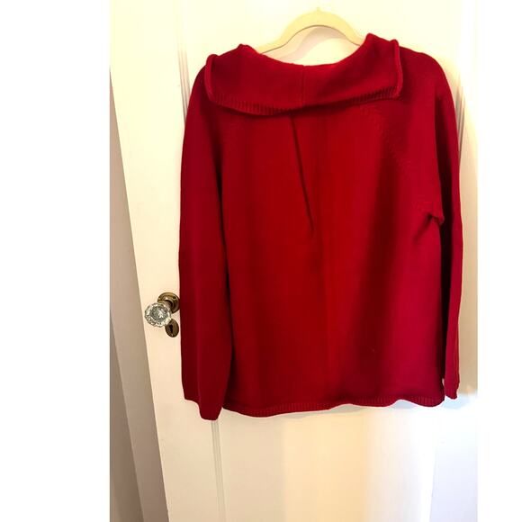 Lauren Ralph Lauren Red Pullover V Neck Sweater Size XL - Picture 2 of 5